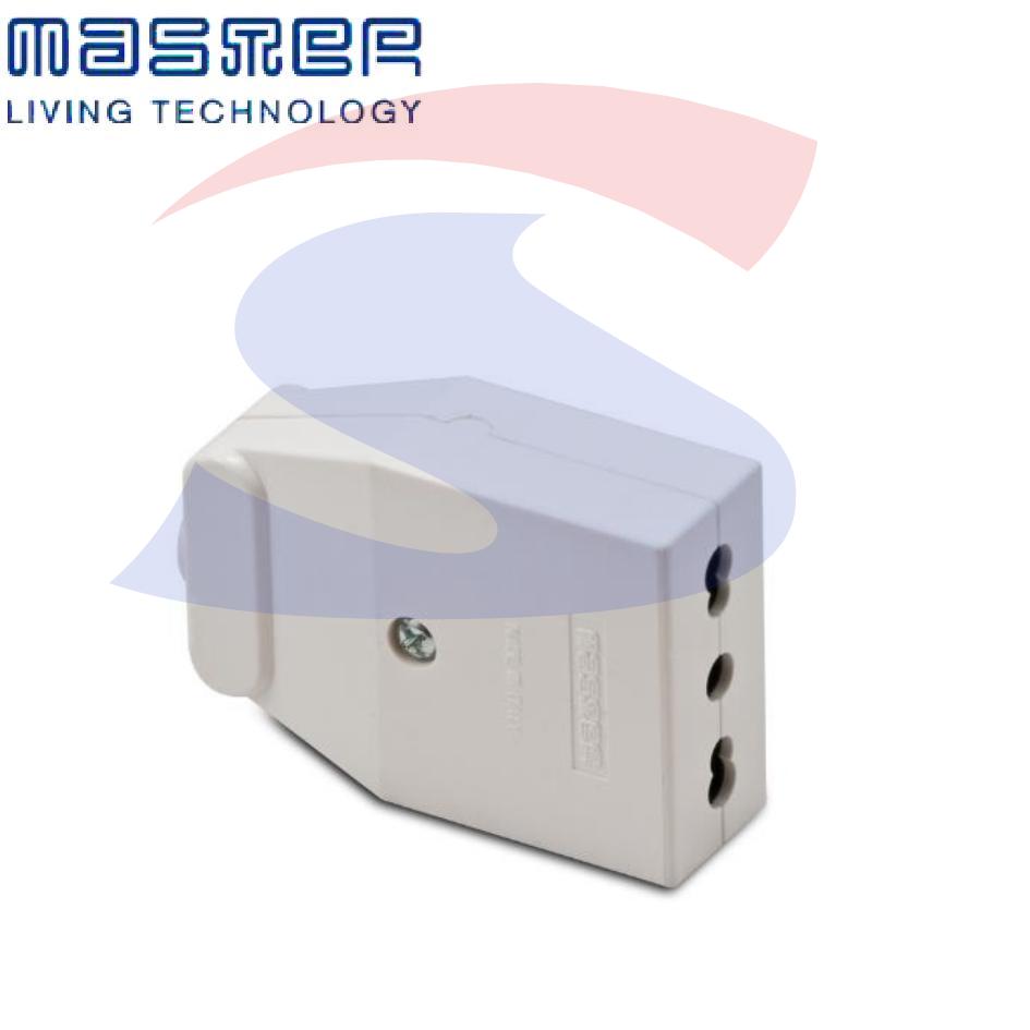 Presa bivalente 2 poli + T P17/11 da 16A, Bianco - MASTER 05531
