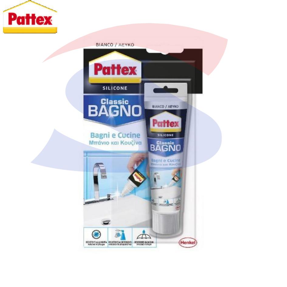 Silicone Pattex per Bagni e Cucine di colore Bianco da 50 ml - PATTEX 46001