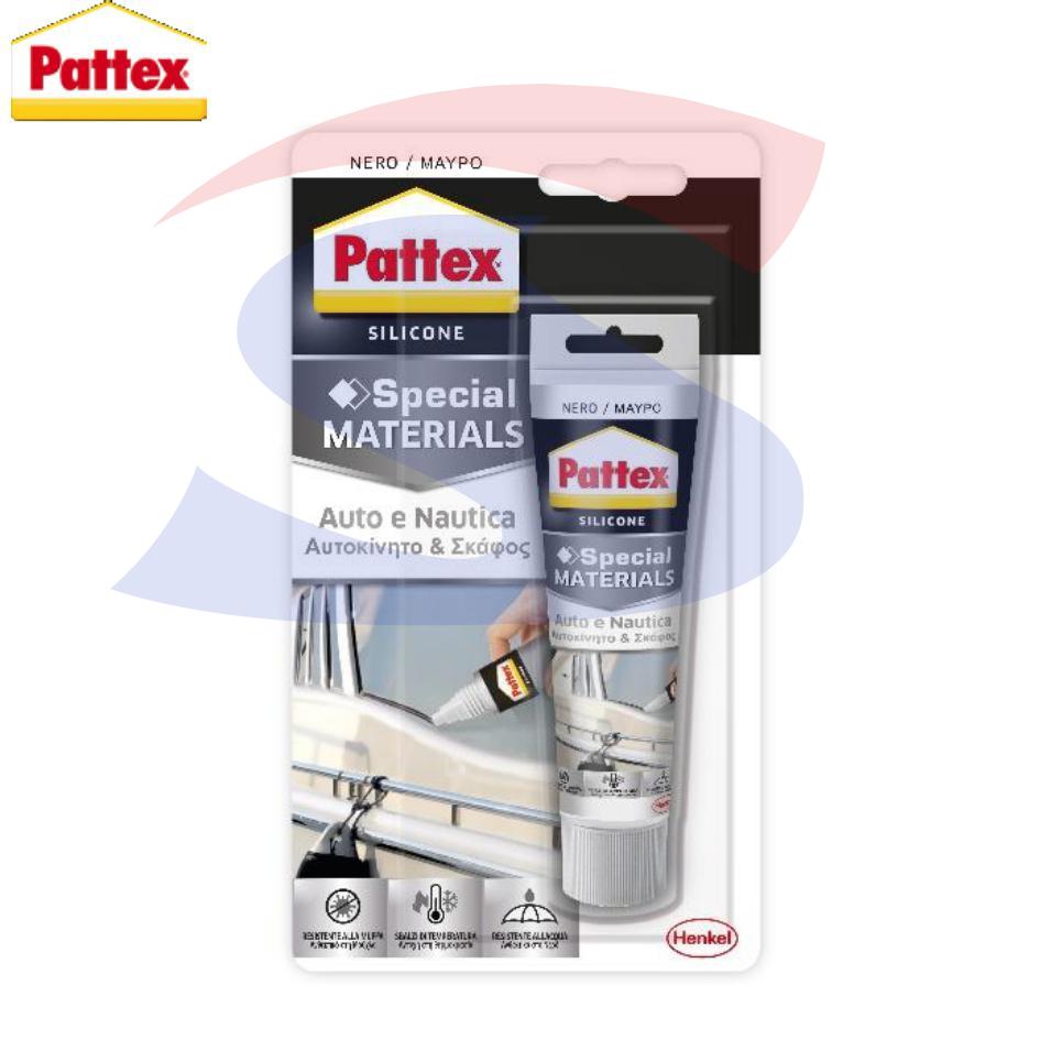 Silicone Pattex "Auto e Nautica"di colore Nero da 50 ml - PATTEX 46003