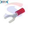 Capocorda preisolato rosso con forcella di ampiezza 5,20 mm - BMM 00126