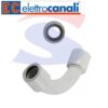 Curva a raggio stretto RK IP65 Ø 20 mm Grigio RAL7035 - ELETTROCANALI ECCS20