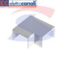 Angolo piano 40X17 Bianco RAL 9001 in PVC - ELETTROCANALI ECAP4017B