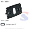 Supporto in plastica 1 modulo con graffette serie "16000" - MASTER 00364
