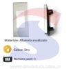 Placca con supporto 1 posto color Oro della serie 8000 - VIMAR 08951
