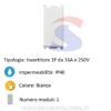 Invertitore serie "PLANA" 1P 16A e 250V, Bianco - VIMAR 14013