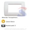 Placca 3 posti colore Bianco Idea della serie Idea - VIMAR 16763.04