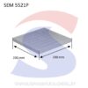 Coperchio per pozzetto in materiale plastico 200x200 mm - SEM 5521