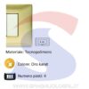 Placca rettangolare 4 posti colore Oro Karat serie Mix - MASTER 21MX244