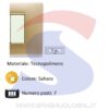 Placca rettangolare 7 posti colore Sahara serie Mix - MASTER 21MX547