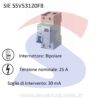 Interruttore differenziale puro 25 A serie 5SV5 - SIEMENS 5SV53120FB