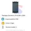 Deviatore serie "IDEA" 10 A e 250 V, Grigio - VIMAR 16004