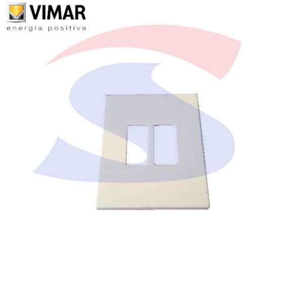 Placca 2 posti color Avorio della serie 8000 - VIMAR 08606.A