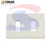 Placca 2 posti color Avorio della serie 8000 - VIMAR 08636.A