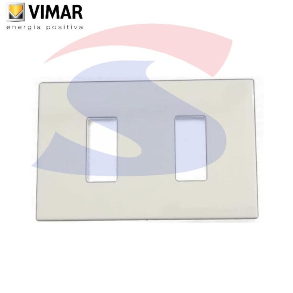 Placca 2 posti color Avorio della serie 8000 - VIMAR 08636.A