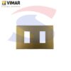 Placca 2 posti color Bronzo della serie 8000 - VIMAR 08636.BR