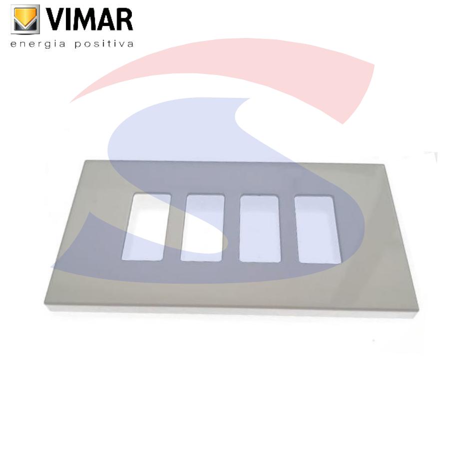 Placca 4 posti color Avorio della serie 8000 - VIMAR 08638.A