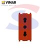 Presa bivalente serie "Plana" 2P+T da 10/16 A, Rosso - VIMAR 14203.R