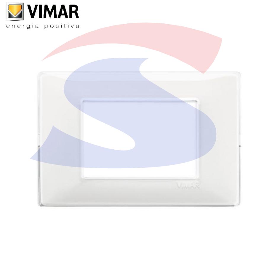 Placca 3 posti colore Reflex Neve della serie Plana - VIMAR 14653.41