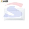 Placca 4 posti colore Bianco della serie Plana - VIMAR 14654.01