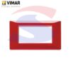 Placca 4 posti colore Reflex Rubino della serie Plana - VIMAR 14654.51