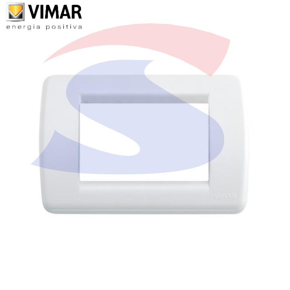 Placca 3 posti colore Bianco brillante della serie Idea - VIMAR 16763.01