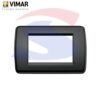 Placca 3 posti colore Nero della serie Idea - VIMAR 16763.16