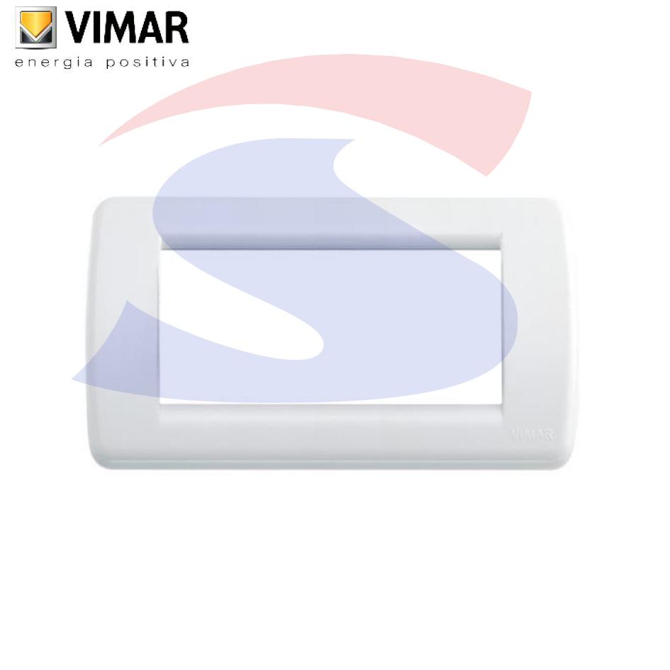 Placca 4 posti colore Bianco brillante della serie Idea - VIMAR 16764.01