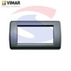 Placca 4 posti colore Nero della serie Idea - VIMAR 16764.16