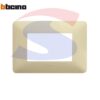 Placca rettangolare 3 posti colore Corda serie Matix - BTICINO AM4803BCD