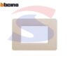 Placca rettangolare 3 posti colore Cenere serie Matix - BTICINO AM4803CN