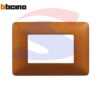 Placca rettangolare 3 posti colore Rosso terra serie Matix - BTICINO AM4803TRT