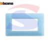 Placca rettangolare 4 posti colore Turchese serie Matix - BTICINO AM4804CAR