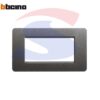 Placca rettangolare 4 posti colore Iron serie Matix - BTICINO AM4804IR