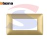 Placca rettangolare 4 posti colore Gold serie Matix - BTICINO AM4804MGL