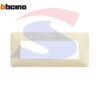 Placca rettangolare 6 posti colore Avorio serie Matix - BTICINO AM4806BAV