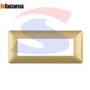 Placca rettangolare 6 posti colore Gold serie Matix - BTICINO AM4806MGL