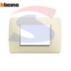 Placca 3 posti color Avorio serie Luna - BTICINO C4803AV