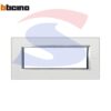 Placca 6 posti colore Argento serie Axolute - BTICINO HA4806SA