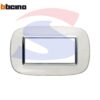 Placca 4 posti colore Bianco liquid serie Axolute - BTICINO HB4804DB