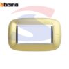 Placca 4 posti colore oro satinato serie Axolute - BTICINO HB4804OSN