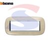 Placca 6 posti colore Avorio liquid serie Axolute - BTICINO HB4806DA