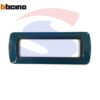 Placca 7 posti colore Blu metro serie LivingInternational - BTICINO L4807BU