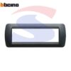 Placca 7 posti color Acciaio scuro serie LivingInternational - BTICINO L4807PA
