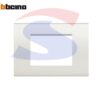 Placca 3 posti colore Bianco serie Livinglight - BTICINO LNA4803BI