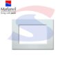 Placca rettangolare 3 posti di colore Avorio RAL9001 - MARLANVIL 7833.T.A
