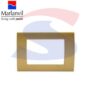 Placca rettangolare 3 posti di colore Oro satinato - MARLANVIL 7833.TG.OS