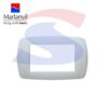 Placca rettangolare 4 posti di colore Bianco RAL9010 - MARLANVIL 7844.T.B