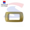 Placca rettangolare 4 posti di colore Oro satinato - MARLANVIL 7844.TG.OS
