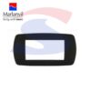 Placca rettangolare 6 posti di colore Nero flash - MARLANVIL 7846.T.N