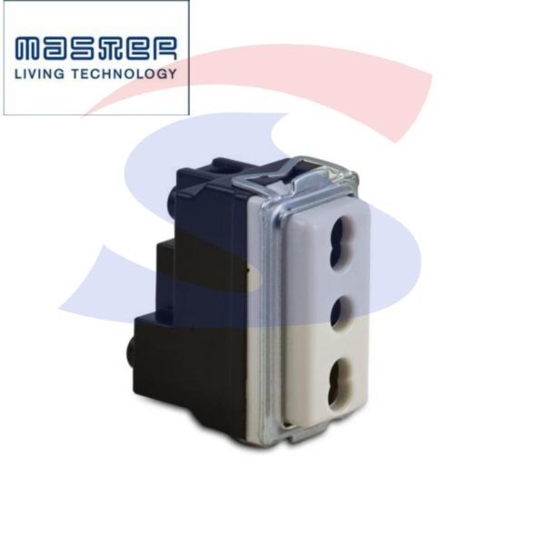 Presa bivalente serie "16000" 2P+T da 10/16 A, Bianco - MASTER 16059